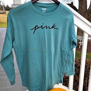 PINK TSHIRT long sleeve Everyday Campus seafoam green medium